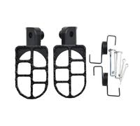yoneleu Reposapies Moto Compatible con Yamaha para PW50 para PW80 para TW200 Estriberas Universales para Motocicletas Todoterreno Antideslizantes Accesorios De Instalación(Black)