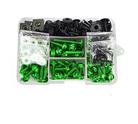 yoneleu Tornillos de Motocicleta para CB600F CB600 CB650F CB650R Cb750f CB900F CB919 M6 para M5 Kit Tornillos Carenado Motocicleta Tornillería Tornillos Tuerca(Green)