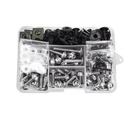 yoneleu Tornillos de Motocicleta para CBR600 CBR600F CBR600F2 Cbr600f3 CBR600F4 CBR600F4I CBR600RR M6 para M5 Kit Tornillos Carenado Motocicleta Tornillería Tornillos Tuerca(Silver)