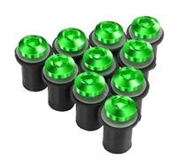 yoneleu Tornillos de Motocicleta para ZX6R ZX7R ZX9R ZX10R ZX12R ZX14R 10 PCS para M5 Parabrisas Parabrisas Deflectores De Viento Pernos Kits(Green)