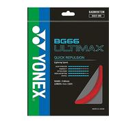 YONEX BG 66 Ultimax - Cuerda de bádminton (rojo)