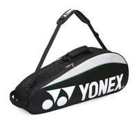YONEX Bolsa de bádminton para raquetas de tenis, bádminton y squash. Azul, negro, rojo, amarillo, rosa y verde. Bolsa de bádminton, capacidad para hasta 6 raquetas + 3 bolsillos laterales +