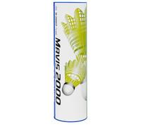 Yonex Mavis 2000-Transbordador de Torneo de Nailon Amarillo (1/2 docena) Pene de lanzadera, Unisex, 6 Count (Pack of 1)