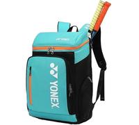 YONEX Mochila deportiva de gran capacidad de calidad, bolsa de raqueta con múltiples compartimentos para bádminton y tenis, compartimento separado para zapatos (color blanco y rosa)