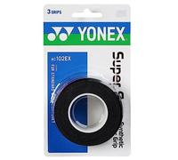 YONEX Overgrip Super GRAP 3 Pack - Tennis, Badminton, Squash - Choice of Colors (Black)