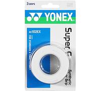 Yonex Overgrip Super GRAP 3er - Mango de Raqueta de Tenis, Color Blanco, Talla Standard