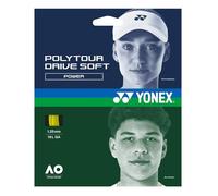 YONEX Poly Tour Drive Soft - Cuerdas de tenis (1,25 mm, 16 L, GA), color amarillo