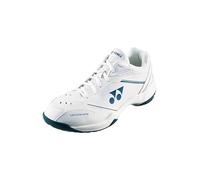 YONEX Power Cushion 65 X4 - Zapatillas de bádminton para hombre, amortiguación Power Cushion y suela radial Blade para un rendimiento óptimo, Blanco, 44.5 EU
