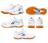 YONEX Power Cushion 65 Z4 V2 Men - Zapatillas de bádminton con amortiguación Power Cushion+ (Blanco, Sistema de tallas de zapato UE, Adulto, Hombre, Numérico, M, 45)