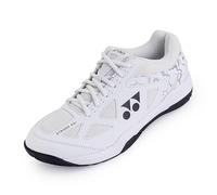 YONEX Strider Ray - Zapatillas de bádminton con amortiguación Power Cushion para niños y adultos, ajuste estrecho, color blanco y negro