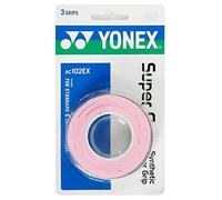 YONEX Super GRAP Overgrip para Raqueta (Rosa francés, Paquete de 3)