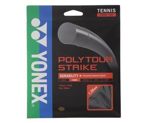 YONEX Unisex - Adultos Poly Tour Strike Cuerdas 12 m Negro Tenis Cuerda