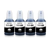 Yongairuink 111 Botella de Tinta Compatible con EPS 111 Tinta Negra C13T03M140 para EPS ET-M1100 ET-M1120 ET-M1140 ET-M1170 ET-M1180 ET-M2120 ET-M2140 ET-M2170 ET-M3140 ET-M3170 ETM3180 (4 Negro)