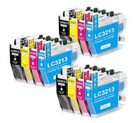 Yongairuink LC3213 Cartuchos de Impresora compatibles con LC-3213 LC-3211 para Bro MFC-J497DW MFC-J895DW DCP-J572DW MFC-J491DW MFC-J890DW DCP-J772DW DCP-J774DW (12 Unidades)