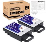 Yongairuink SJMB6000 SJMB6500 Cartucho de mantenimiento compatible con EPS ColorWorks CW-C6000A CW-C6000P CW-6030A CW-6030P CW-C6500A CW-C6500P (2 unidades)