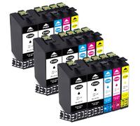 Yongairuink T1301-T1304 - Cartuchos para Epson T1301 T1302 T1303 T1304 para Stylus SX525WD SX535WD SX620FW Office B42WD BX925FWD BX635FWD Workforce WF-3520DWF WF-7525 WF-7015 (6BK 3) C 3M 3Y)