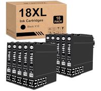 Yongairuink T1811 Tinta Compatible para EPS Expression Home XP-315 XP-320 XP-322 XP-325 XP-33 XP-400 XP-402 XP-405 XP-410 XP-412 XP-413 XP-415 XP-420 XP-422 XP-425 (10BK)