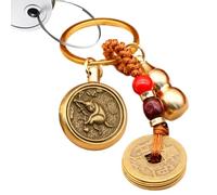 Yongany Coin For Good Luck Good Luck - Abalorio para mochila, God Monkey Turn + Five Emperors Mo, Refer to description