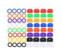Yongbest Juego de tapas de teclas, 64 Piezas Tapa de Llave Colorido Flexible Juego de Cubierta de Llave Para Hogar,Oficina,Hotel 2 Forma