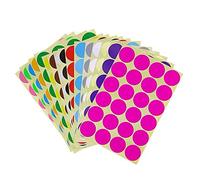 Yongbest Okrągłe naklejki punktowe, 32 mm, kolorowe kropki, kodowanie kolorów, etikiety do artykułów biurowych, 16