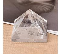 YONGERN 1pc Crystal Natural Clear Pyramid Quartz Healing Stone Chakra Reiki Crystal Point Tower Decoración del hogar Meditación Mineral (Color : Clear Quartz)