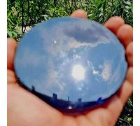 YONGERN México Natural Negro obsidiana Fumar Espejo Piedra Disco Azteca Tezcatlipoca adivinatorio Ritual Maya Cristales curativos decoración del hogar (Size : 8cm)