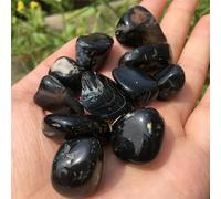 YONGERN Piedras de ónix Negro de Cuarzo Natural Feng Shui de 50g, Piedra caída a Granel for decoración del hogar