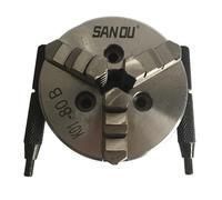YONGERN Torno de Madera de Chuck K01-80B 3 Tornio de mandíbulas Chuck 80 mm con Acero endurecido for Mini máquina de Torno de Madera