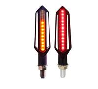 yongewu Intermitentes Moto Luz Intermitente para Motocicleta Relé Incorporado Indicador De Señal De Giro Luces De Freno DRL Luz Intermitente Universal(2PCS Red)