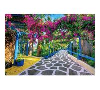 YongFoto 1,5x1m Fondo fotográfico Ciudad Europea Italia Jardín Sendero Estante de Flores Romance Calle Colorida Fondo de fotografía para Bodas Viajes Vacaciones Adultos Retratos Estudio fotográfico