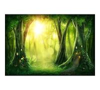 YongFoto 1,5x1m Vinilo Fondo de Fotografia Bosque de Magia Oscura Cuento de Hadas Árboles Telón de Fondo Fiesta Niños Boby Retrato Personal Estudio Fotográfico Accesorios