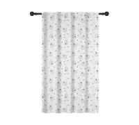 YONGFOTO 107x160cm Espacio Exterior Cortinas con Bolsillo para Barra Un Astronauta Adorable explora el Misterioso Universo Filtrado de luz Cortinas para Habitaciones Infantiles