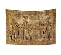 YONGFOTO 150x100cm Antiguo Egipto Tapiz, Tallas Jeroglónicas Tapices Faraones Egipcios Patrón Grabado Faraones Egipcios Tapiz por Sala Decoración Sofà Cubrir Alfombra