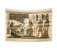 YONGFOTO 150x100cm Egipto antiguo Tapiz Faraón Dios Horus Jeroglónicos Papiro Símbolo Civilización Antigua Colgantes Tapices Para el hogar Decoración de pared Mesa Cloth Manta