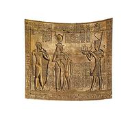YONGFOTO 180x160cm Antiguo Egipto Tapiz, Tallas Jeroglónicas Tapices Faraones Egipcios Patrón Grabado Faraones Egipcios Tapiz por Sala Decoración Sofà Cubrir Alfombra