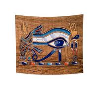 YONGFOTO 220x190cm Tapiz Egipto Antiguo, Ojo De Horus Colorido Cabeza De Águila Ojo Udjat Símbolo Misterioso Civilización Antigua Tapices Colgantes Para Hogar Decoración De Pared Mantel Manta