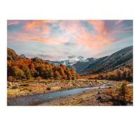 YongFoto 3x2,5m Paisaje de la Naturaleza Fondo Montaña Panorámica Bosque Río Cielo Salvaje Otoño Fondo de fotografía para Adultos Fiesta Familiar Fondo de Pantalla Accesorios de Estudio fotográfico