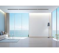 YongFoto 3x2m luz Fondo Vista Marina para Sala Estar lámpara Ventana Francesa sof?Iglesia Madera Fondos para fotografía para niñas Amantes Verano Journey fotografía Fondo Estudio