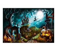 YongFoto 3x2m Vinilo Fondo de Fotografia Halloween Night Mystery Graveyard Telón de Fondo Fiesta Niños Boby Boda Adulto Retrato Personal Estudio Fotográfico Accesorios