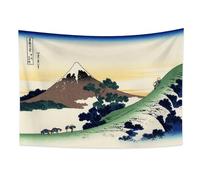 YONGFOTO Tapiz Japones Ukiyo-e Monte Fuji 36 Vistas Habitación colgar de la pared Paso de Inume en la provincia de Kai Mural Lamina Japonesa Pintura Hokusai Cuadro 150x100cm