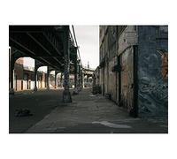 YongFoto Telón de fondo de calle urbana vintage de 2,1 x 1,5 m, estilo hip-op de los años 80, 90, fiesta, club, rock, música, concierto, arte, retrato, accesorios de estudio fotográfico