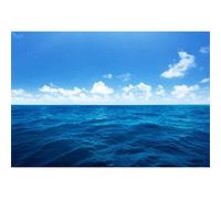 YongFoto Telón de fondo de paisaje natural de 10 x 8 pies, océano azul, cielo, nubes blancas, olas del mar, paisaje, fotografía, telón de fondo, baby shower, boda, fiesta de cumpleaños, decoración de