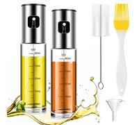 YongHang Pulverizador Aceite 100ml para Cocina Dispensador de Aceite Spray aceitera con Cepillo Manguera y Embudo para cocinar Freidora de Aire Caliente Accesorios Parrilla de Barbacoa (2PCS)