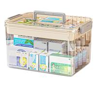 Yongheng Medicine Box, Caja para medicinas,Caja medicinas grande, Cajas medicamentos, multifunción Organizador medicamentos con asa, para hogar al aire libre