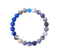YONGHONGKEJI Pulsera De Planetas Sistema Solar Universo Galaxia Pulseras De Cuentas De Piedra Natural para Mujer Brazalete Elástico Pulseras De Ocho Planetas Estrellas Guardianas para Hombres Regal