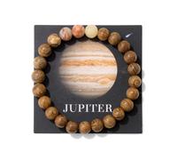 YONGHONGKEJI Pulsera De Planetas Sistema Solar Universo Galaxia Pulseras De Cuentas De Piedra Natural para Mujer Brazalete Elástico Pulseras De Ocho Planetas Estrellas Guardianas para Hombres Regal