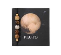 YONGHONGKEJI Pulsera Planetaria Sistema Solar Universo Galaxia Pulseras De Cuentas De Piedra Natural para Mujer Brazalete De Cuerda Ajustable Pulseras De Ocho Planetas Estrella Guardiana para Hombre