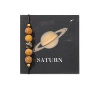 YONGHONGKEJI Pulsera Planetaria Sistema Solar Universo Galaxia Pulseras De Cuentas De Piedra Natural para Mujer Brazalete De Cuerda Ajustable Pulseras De Ocho Planetas Estrella Guardiana para Hombre