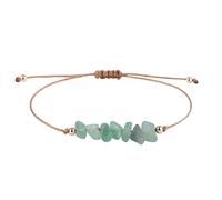 YONGHONGKEJI Pulseras De Chakras para Mujer Pulsera De Cristal Natural De Colores para Los 7 Chakras Brazaletes De Piedras Preciosas Irregulares Pulseras De Cuerda Ajustables con Chips De Cristal Re