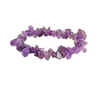 YONGHONGKEJI Pulseras De Cristal Irregulares Brazaletes De Piedras Preciosas con Chips De Cristal Pulseras Curativas De Piedra Natural De Los 7 Chakras para Mujeres Y Hombres Pulsera De Chakras De